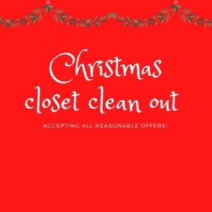 Closet clear out. Accepting all reasonable offers